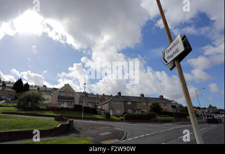 Swansea UK. Thursday 24 September 2015  The Townhill and Mayhill areas of Swansea in south Wales where local residents have been hearing a noise resembling a war or factory siren. The local Council has been trying to pinpoint the exact location. Thursday 24 September 2015 Credit:  D Legakis/Alamy Live News Stock Photo