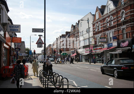 Upper Tooting Rd in Tooting SW17 - London UK Stock Photo