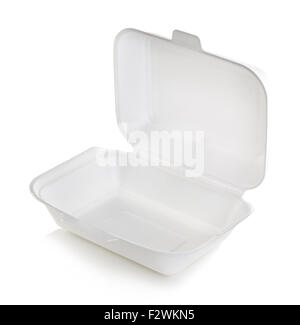 Styrofoam To Go Box Open