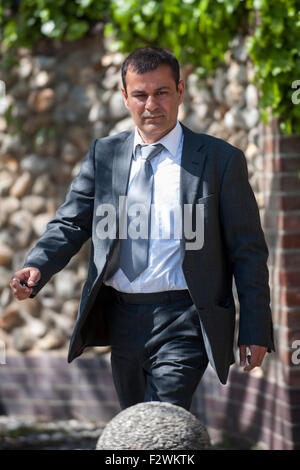 Norwich, UK. 24th Sep, 2015. Dr. Manav Arora, 37, from Birmingham  arriving at Norwich Crown Court where he was today found guilty of sexually assaulting a male patient whilst working as a Locum at the Norfolk and Norwich University Hospital in September 2015. Credit:  Jason Bye/Alamy Live News Stock Photo