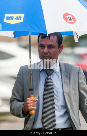 Norwich, UK. 24th Sep, 2015. Dr. Manav Arora, 37, from Birmingham  arriving at Norwich Crown Court today where he was found guilty of sexually assaulting a male patient whilst working as a Locum at the Norfolk and Norwich University Hospital in September 2015. Credit:  Jason Bye/Alamy Live News Stock Photo