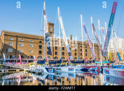Yachts moored in the Marina at St Katherines dock London England UK GB EU Europe