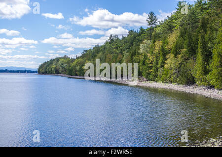 The beautiful Point Au Roche State Park in Upstate NY Stock Photo