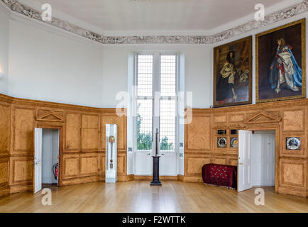 The 17thC Octagon Room, designed by Sir Christopher Wren, in the Royal Observatory (Flamsteed House), Greenwich, London, England Stock Photo