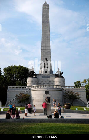 Abraham Lincoln's tomb in Springfield, Illinois Stock Photo