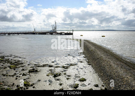 The Thames Estuary at Holehaven Creek, Canvey Island, Essex, England, United Kingdom Stock Photo