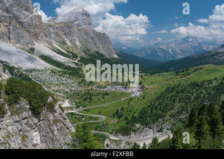 Falzarego Pass, Dolomites, Alps, Province of Belluno, Veneto region, Italy Stock Photo