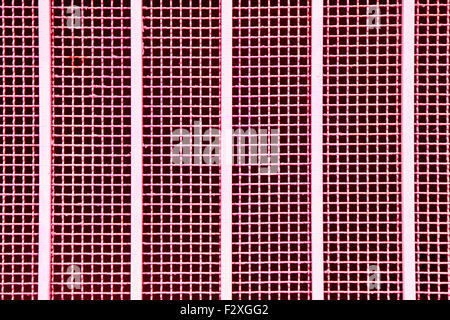 close up metal grille with vertical metal bars Stock Photo