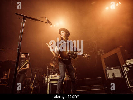 Glasgow, Scotland, UK. 24th September, 2015. James Bay performs at the O2 Academy Glasgow on September 24, 2015 in Glasgow, Scotland. Credit:  Sam Kovak/17�Թ����� Live News Stock Photo