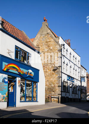 Haggersgate, an ancient Viking street with a colourful history, Whitby, North Yorkshire, England, UK Stock Photo