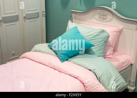 Detail of bedrooms for  girls Stock Photo