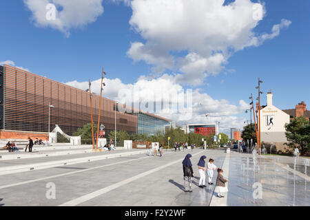 Eastside City Park and Millennium Point, Curzon St, Birmingham, West Midlands, England, UK Stock Photo