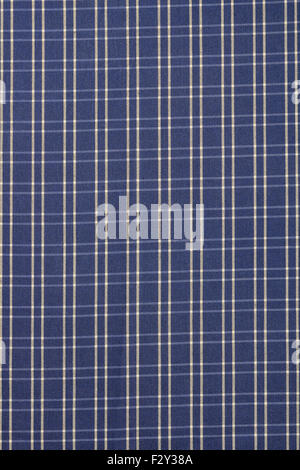 Blue and White Plaid Cloth Stock Photo