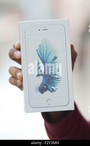 The Apple iPhone 6s phone. Stock Photo