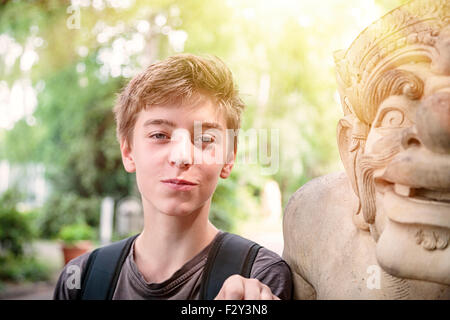 portrait of a teenage boy Stock Photo