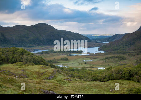 Ladies View along Ring of Kerry near Killarney, County Kerry, Republic of Ireland Stock Photo