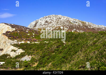 Holyhead Mountain Mynydd Twr Anglesey Wales cymru UK GB Stock Photo ...