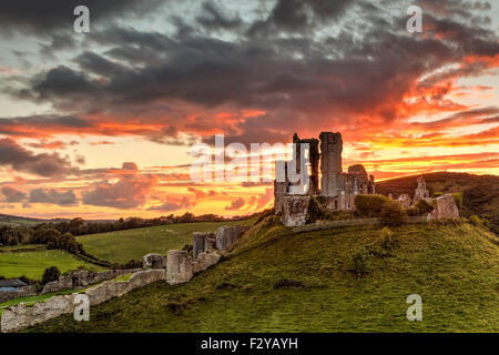 Corfe Castle, Dorset Stock Photo