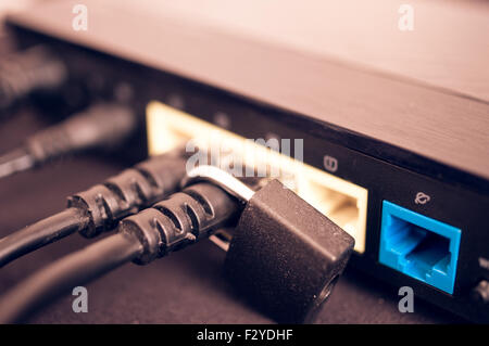 Protected entry online network locked up concept Stock Photo