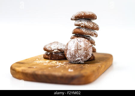 Homemade pastry cookies isolated on white background Stock Photo