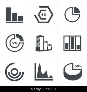 Simple set of diagram and graphs related vector icon Stock Vector Image ...