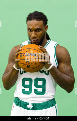 Boston Celtics' Jae Crowder (99) dunks in front of Brooklyn Nets' Mason ...