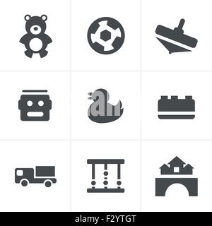 Toys Icons Stock Vector