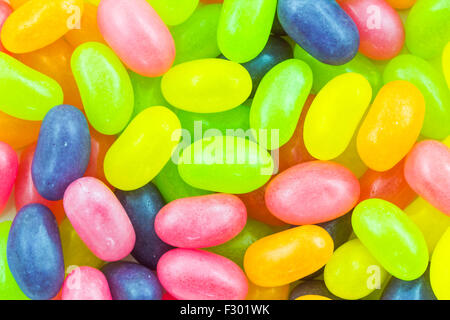 Close up of colorful jelly beans Stock Photo