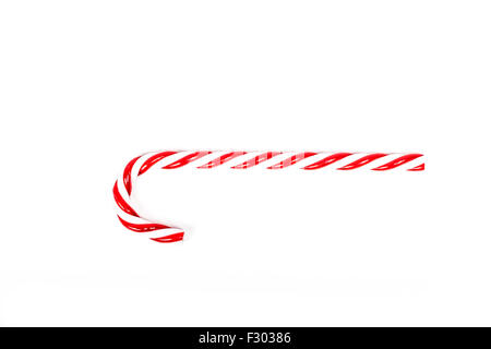 Christmas candy cane isolated Stock Photo