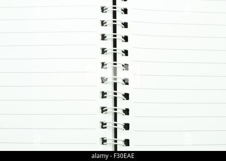 Blank white paper white spine Stock Photo