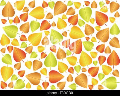 Autumn leaf background. Vector illustration. Stock Vector