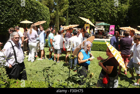 Los Angeles LGBT Center Hosts Annual Garden Party - An Afternoon In Tuscany  Featuring: Atmosphere Where: Los Angeles, California, United States When: 26 Jul 2015 Stock Photo