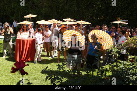 Los Angeles LGBT Center Hosts Annual Garden Party - An Afternoon In Tuscany  Featuring: Atmosphere Where: Los Angeles, California, United States When: 26 Jul 2015 Stock Photo