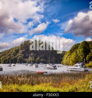 Harbour at Balmaha, Loch Lomond, Stirlingshire, Scotland, UK. Stock Photo