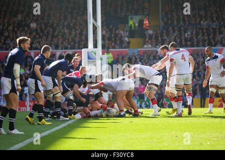 Leeds, UK. 27th Sep, 2015. Rugby World Cup. Scotland versus United States. Credit:  Action Plus Sports/Alamy Live News Stock Photo