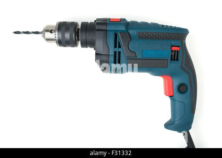 electric drill isolated on white background Stock Photo