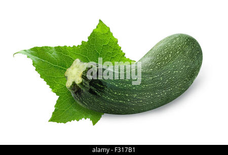 Zucchini isolated on white Stock Photo