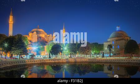 Hagia Sophia early at the night in Istanbul Stock Photo - Alamy