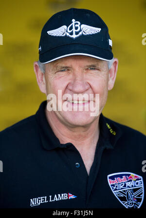 Texas Motor Speedway. 27th Sep, 2015. Red Bull Air Race Master Pilot Nigel Lamb in action at Texas Motor Speedway. Fort Worth, TX. Mario Cantu/CSM/Alamy Live News Stock Photo
