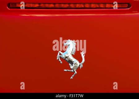 Big Ferrari logo Prancing Horse Rosso Red color Rampante cavallino rampante  Stock Photo - Alamy