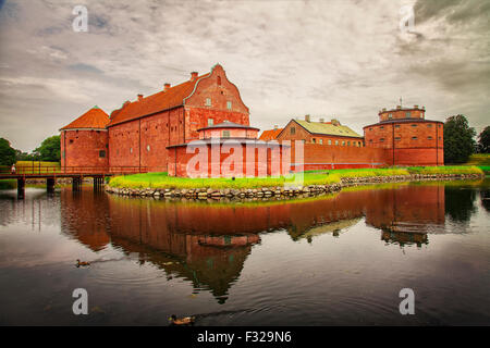 Image of the fortified Landskrona Citadel, built in the 1600s. Skane, Sweden.