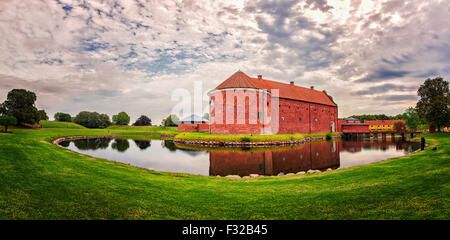Image of Landskrona Citadel on a cloudy morning.