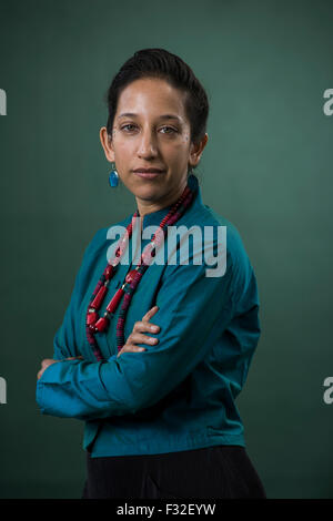 British Indian broadcaster and journalist Bidisha. Stock Photo