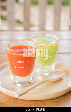 Freshly squeezed juices for diet, stock photo Stock Photo