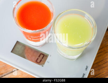 Freshly squeezed juices for diet, stock photo Stock Photo