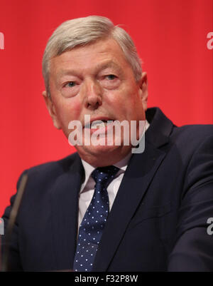 Brighton, UK. 28th September, 2015. Alan Johnson Mp Labour Party Labour Party Conference 2015 The Brighton Centre, Brighton, England 28 September 2015 Addresses The Labour Party Conference 2015 At The Brighton Centre, Brighton, England Credit:  Allstar Picture Library/Alamy Live News Stock Photo