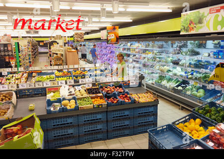 MALMEDY, BELGIUM - MAY 2016: Interior Of A Carrefour Hypermarket, A French  Multinational Retailer, And Large Hypermarket Chain. Stock Photo, Picture  and Royalty Free Image. Image 63408381.