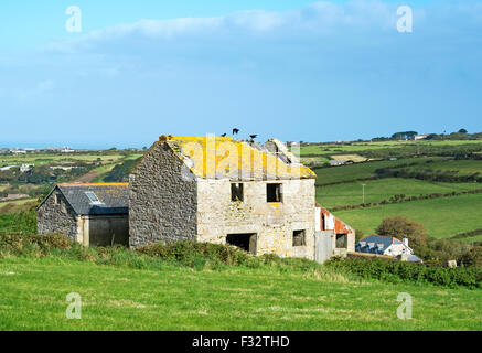 an abandoned farm house near st.just in west cornwall, england, uk Stock Photo