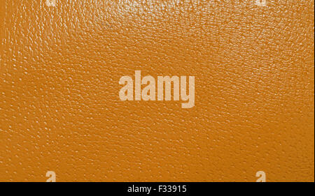 Orange genuine leather background Stock Photo