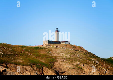 Moines Island lighthouse Cotes d'Armor Brittany France Europe. Stock Photo